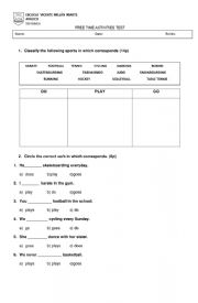 English Worksheet: DO PLAY GO