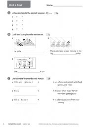 English Worksheet: Animals and pronouns test