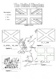 English Worksheet: Countries that are part of the United Kingdom