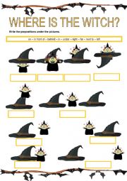 Where is the witch? - Prepositions