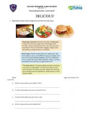 English Worksheet: vocabulary food 