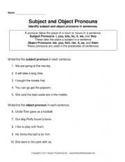 English Worksheet: Subject Pronouns