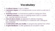 Vocabulary - Education