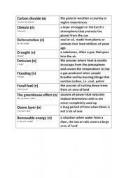 English Worksheet: Climate change