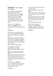 English Worksheet: Song Activity - Boyfriend - ARIANA GRANDE