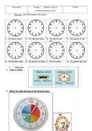 Module 1  Section 4    (Part 2) How do you spend your day ?