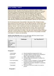 English Worksheet: Moon Landing