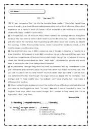 English Worksheet: 2nd year form End of Term Test