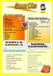 English Worksheet: describing people actitivy