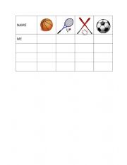 English Worksheet: Sports