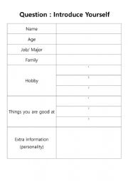 English Worksheet: Questions for speaking
