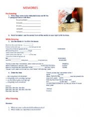 English Worksheet: Memories