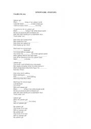 English Worksheet: UPTOWN GIRL  (WESTLIFE)