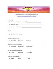 English Worksheet: Usain Bolt :The boy who learn to fly (listening)