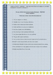 English Worksheet: The one with the East German Laundry Detergent  - FRIENDS - season 1 episode 5