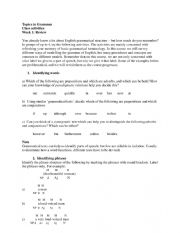 English Worksheet: Grammar review 