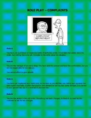 English Worksheet: Complaints