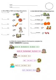 English Worksheet: Demonstrative pronouns
