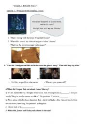 English Worksheet: Casper, the Friendly Ghost