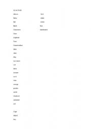 English Worksheet: Test a/an