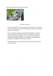 English Worksheet: Reading comprehension Possum