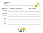 English Worksheet: Safety at work
