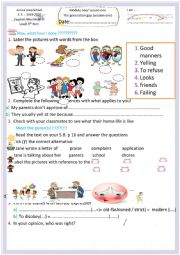 English Worksheet: The generation gap (session one)