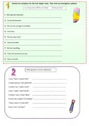 English Worksheet: Regular verbs