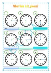 English Worksheet: time