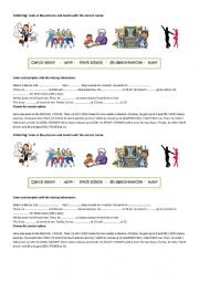 English Worksheet: Listening activity