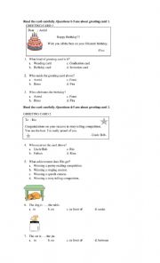 English Worksheet: mid semester test