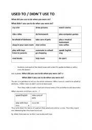 English Worksheet: Used_to_activity