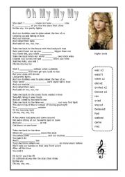 English Worksheet: TAYLOR SWIFT