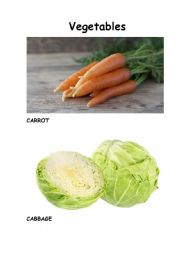 Flash-Cards Vegetables