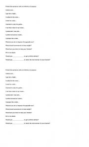 Infinitive of Purpose Speaking and Writing Activity Worksheets