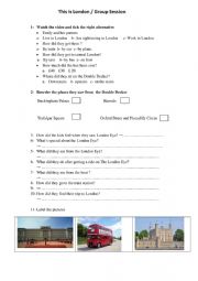 English Worksheet: This is London 