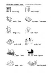 4 letter phonics practice