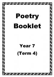 Poetry Booklet