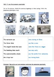 English Worksheet: Possessive apostrophe 2