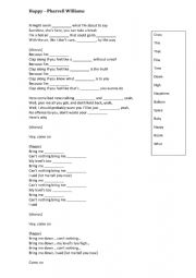 English Worksheet: Happy - Pharrel 