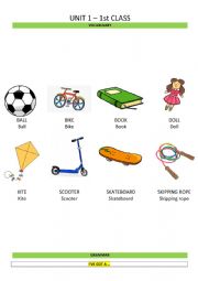 English Worksheet: TOYS