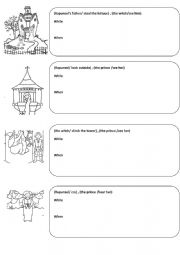 English Worksheet: while and when