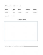 English Worksheet: Fall vocabulary