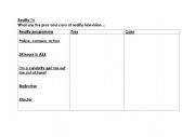 English Worksheet: Reality TV worksheet 