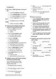 English Worksheet: Present simple, present continuous, past simple, past continuous