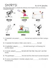 Sports vocabulary