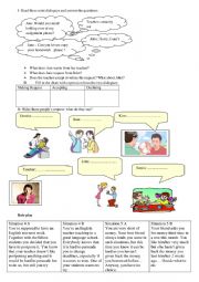 English Worksheet: making and responding to requests
