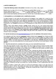 English Worksheet: United Kindom-the movie