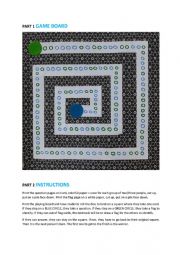 English Worksheet: BOARD GAME: Countries, Flags, Nationalities, Capitals
