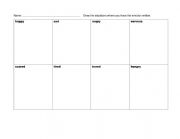 English Worksheet: Emotions.